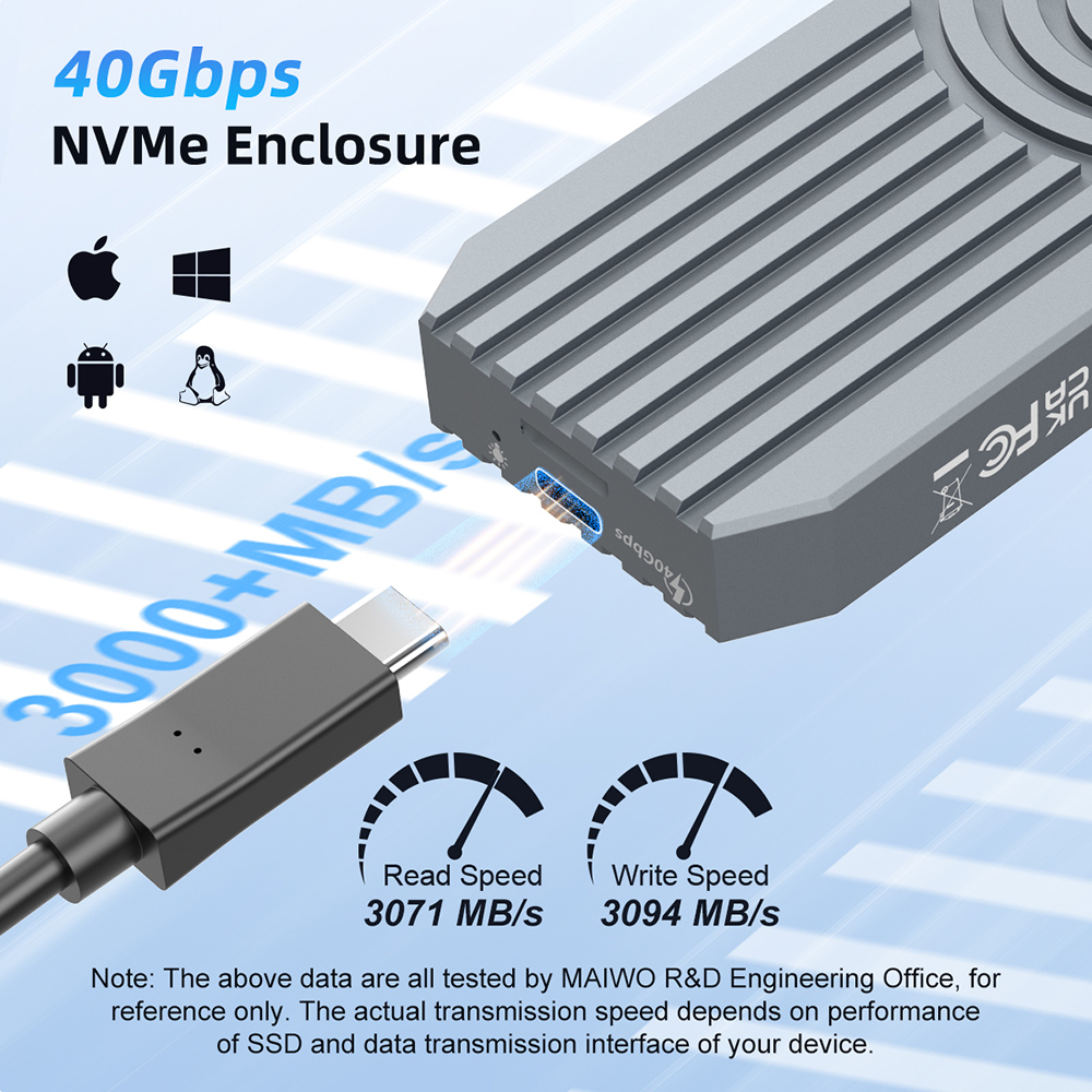 Maiwo 40gbps externer Festplat – 8Tb M2 Nvme Ssd Bewertung und Preis