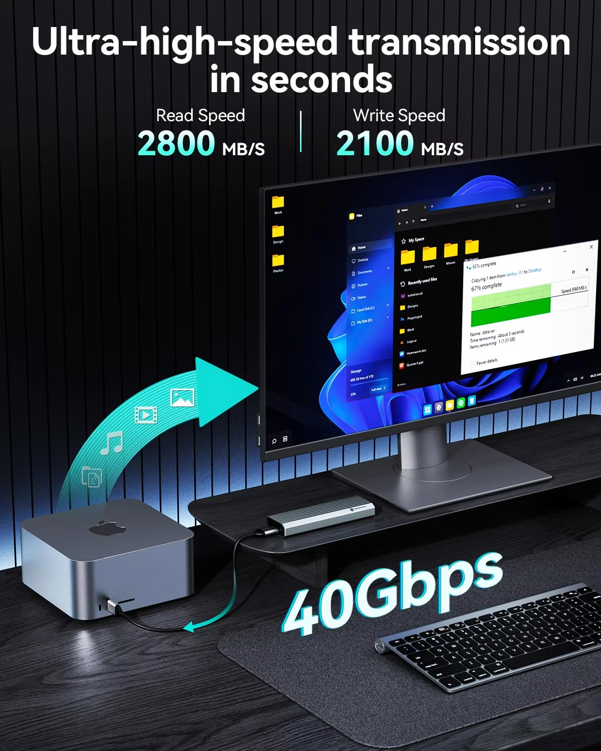 Yottamaster 40Gbps Externes Fe – Usb4 40Gbps External Ssd 8Tb Bewertung und Preis